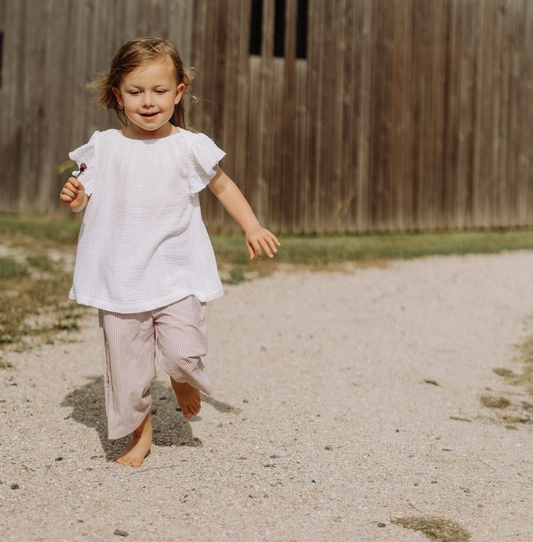 weite Sommerhose mit Paperbagbund