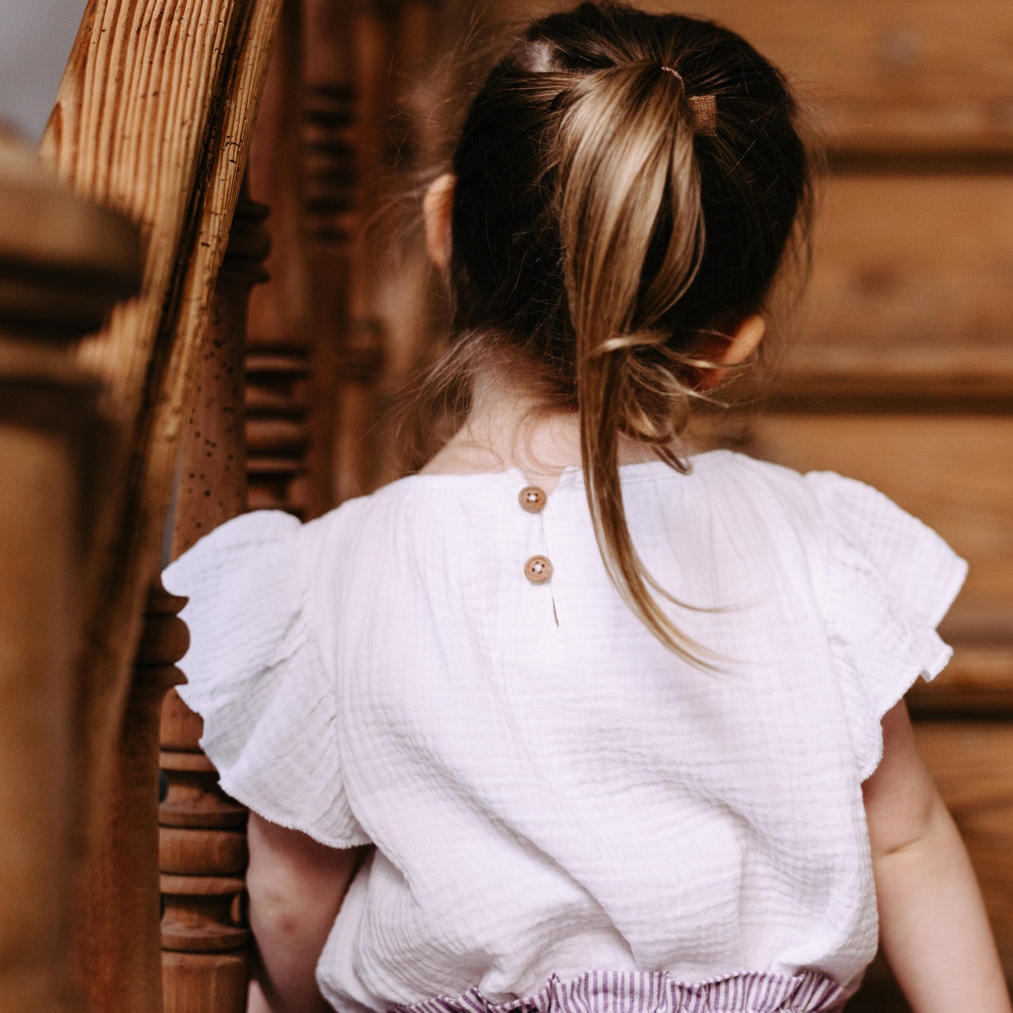 weiße Musselinbluse Mädchen
