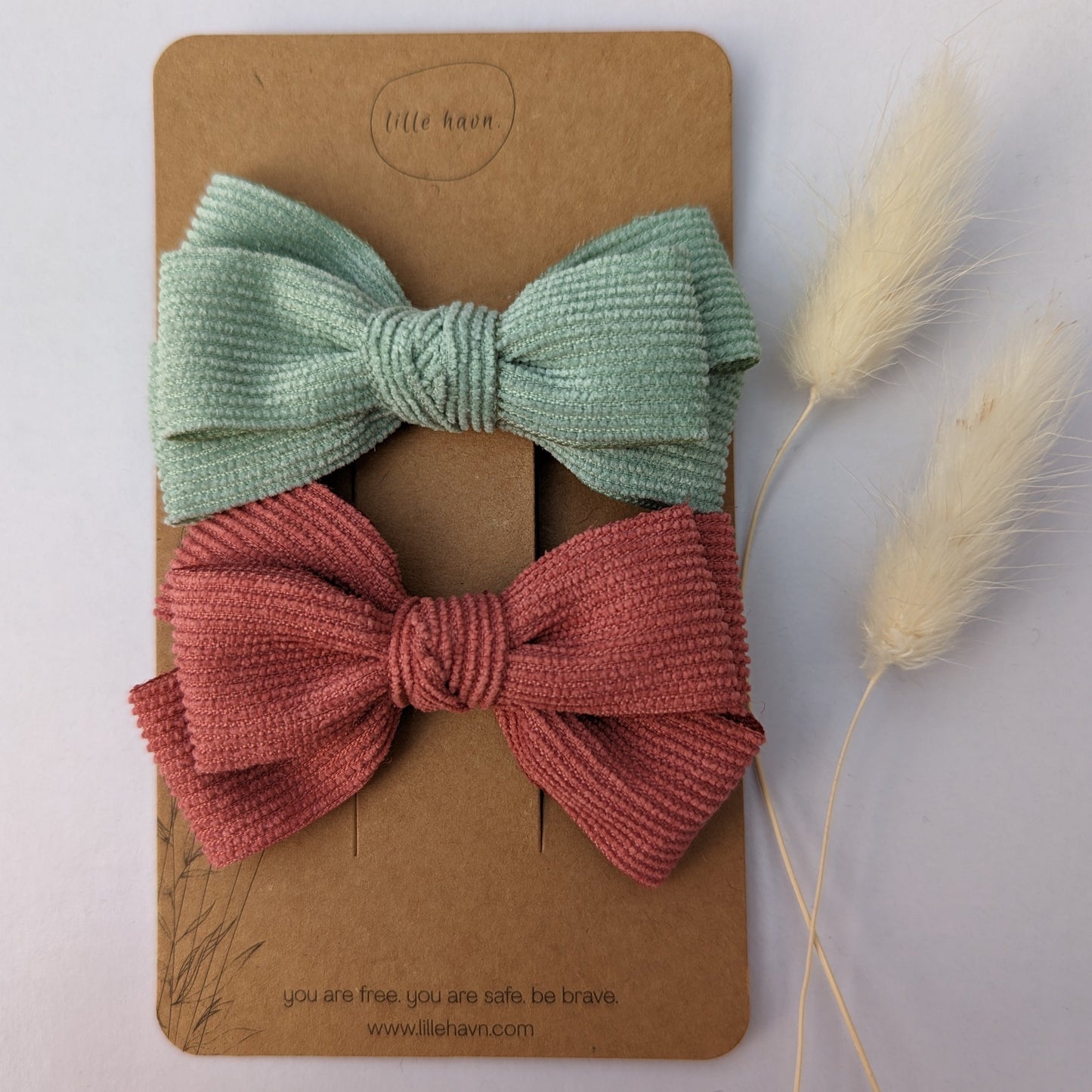 Haarspange Schleife Cord