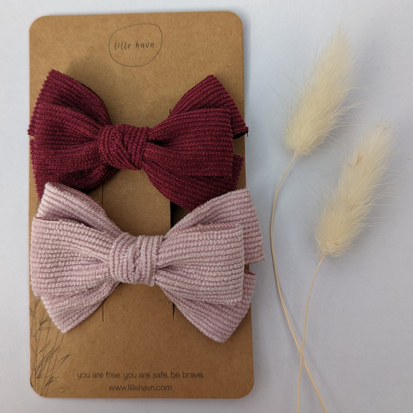 Haarspange Cord Schleife