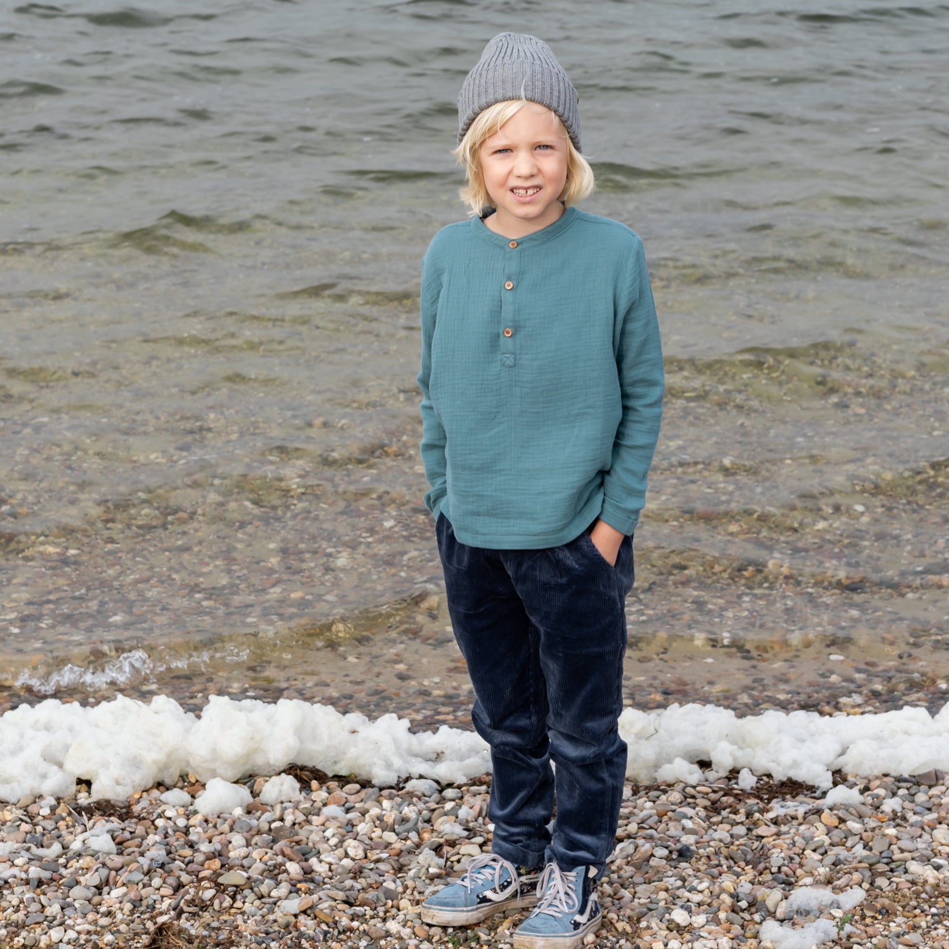 Musselinhemd Jungen