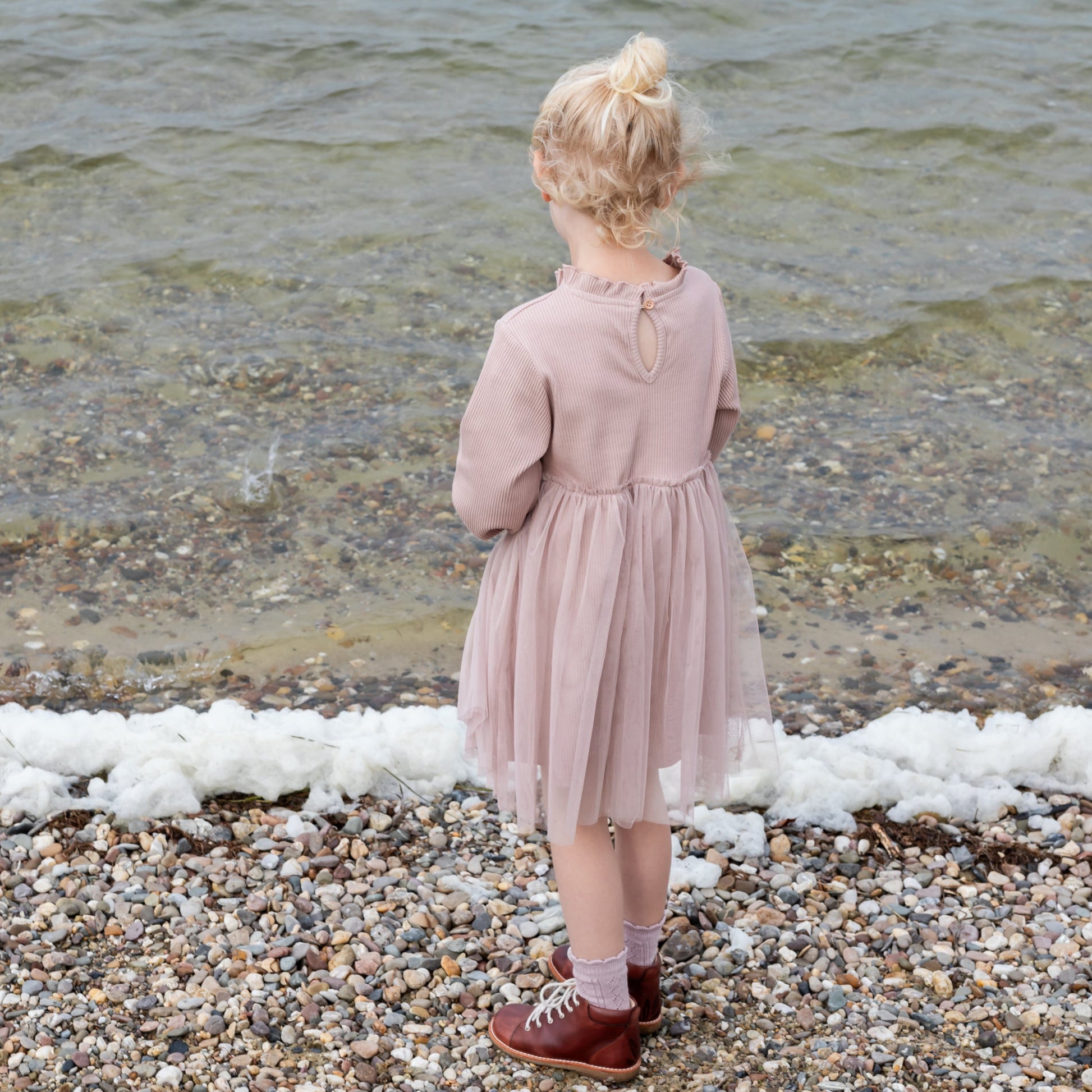 Tüllkleid Mädchen mauve