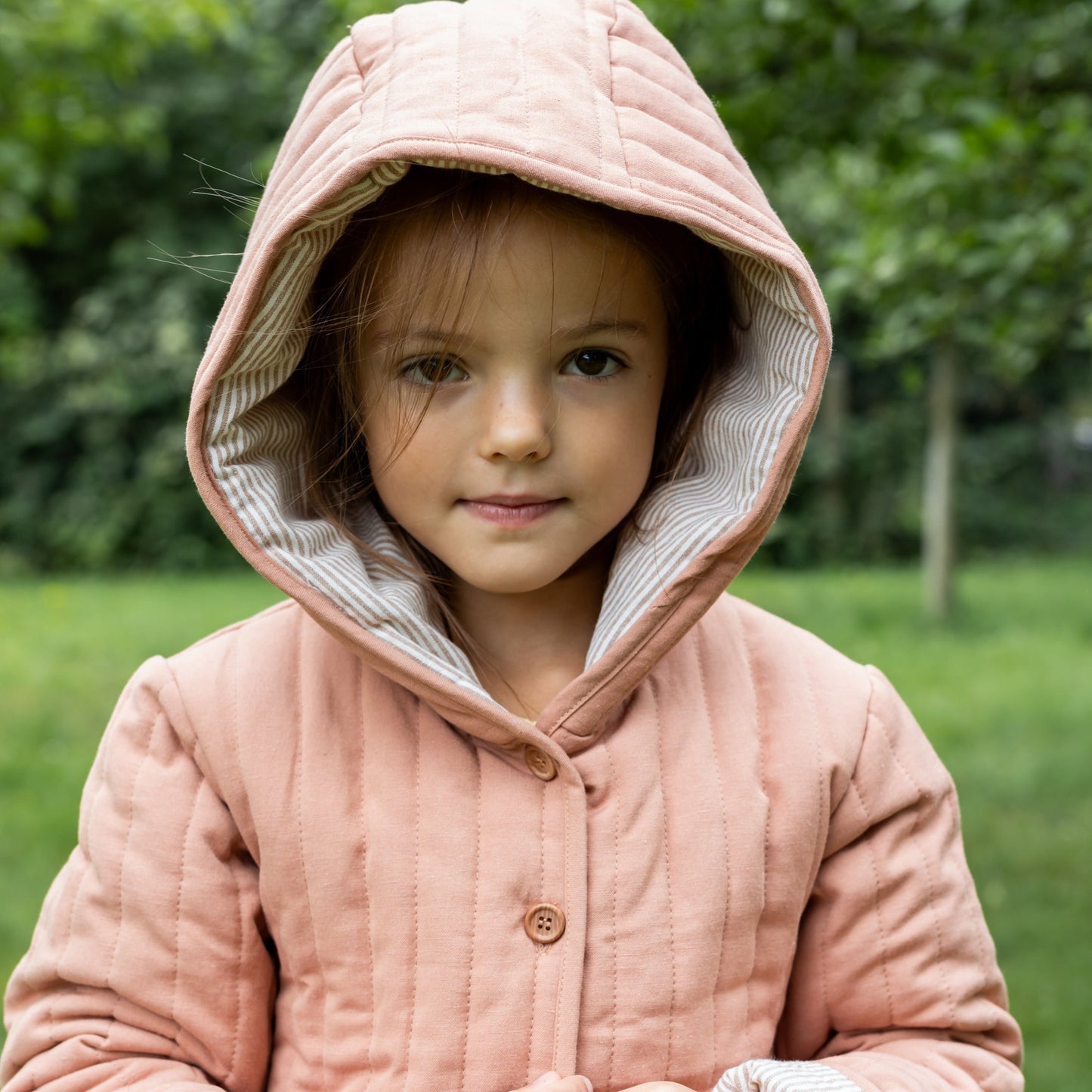 leichte Leinensteppjacke Kinder