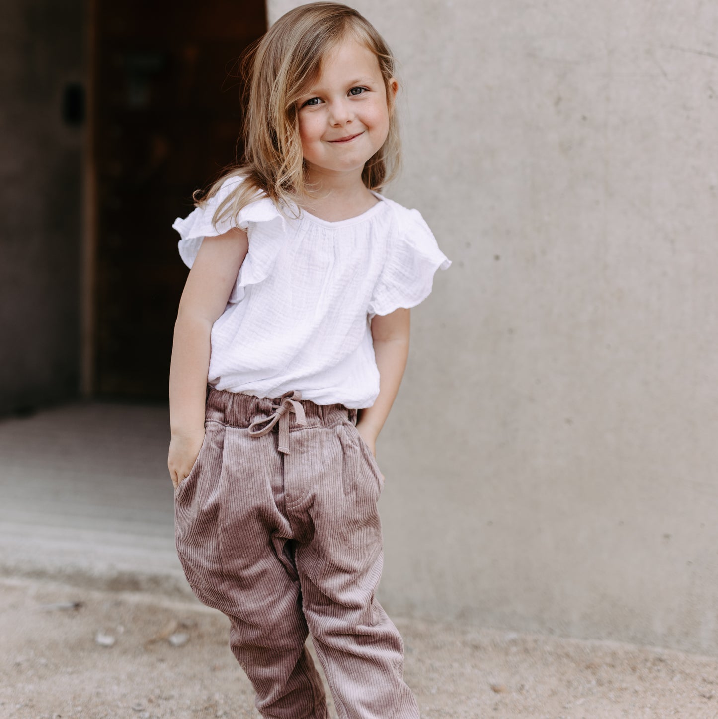 Cordhose mit Zugband