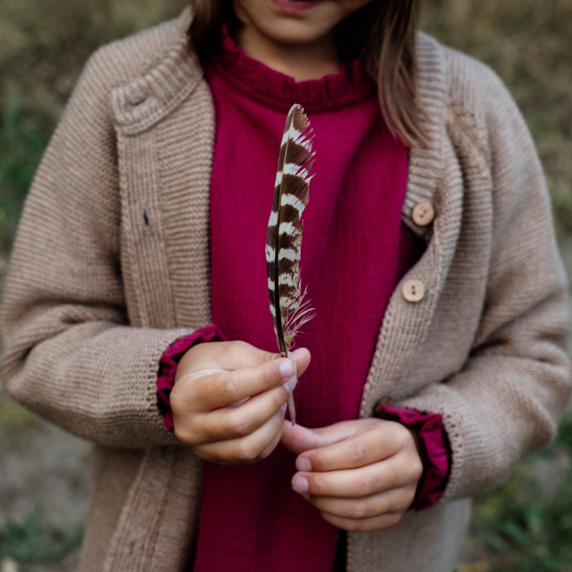 Merino Strickjacke Kinder