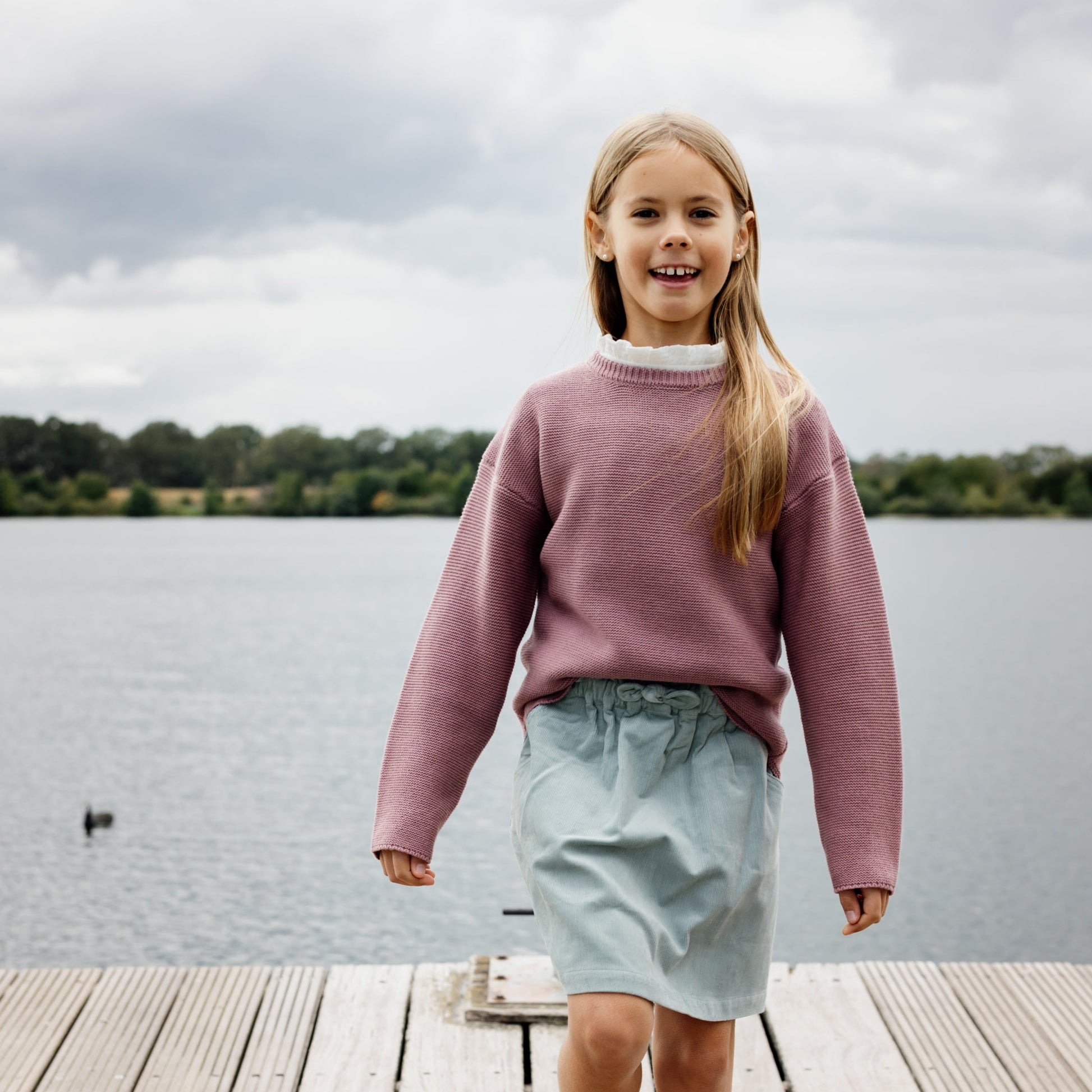 Strickpullover mit Merino rosa