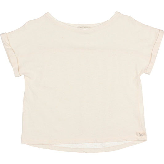Mädchen T-shirt creme, talc, Buho