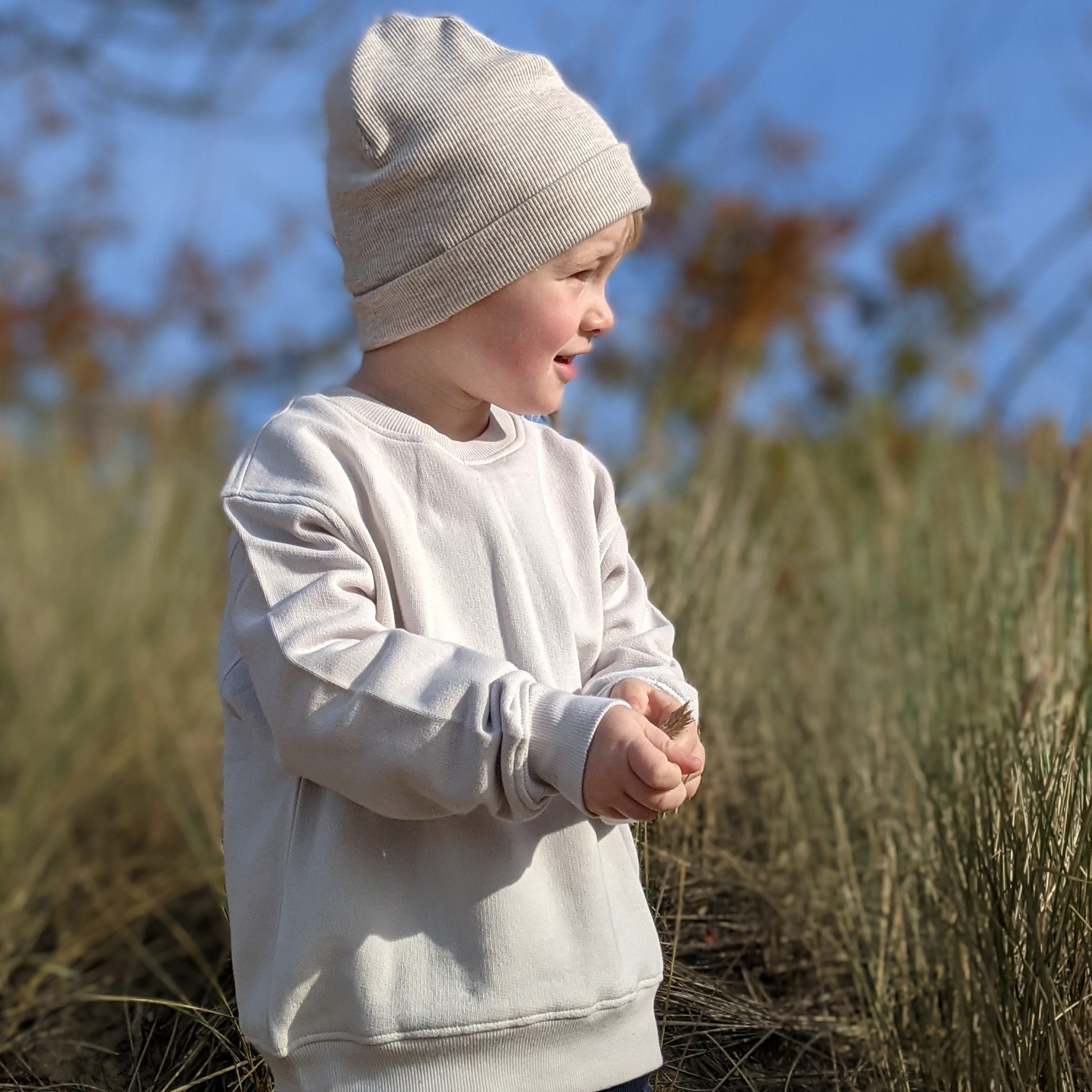 Bio Sweatshirt Kinder beige