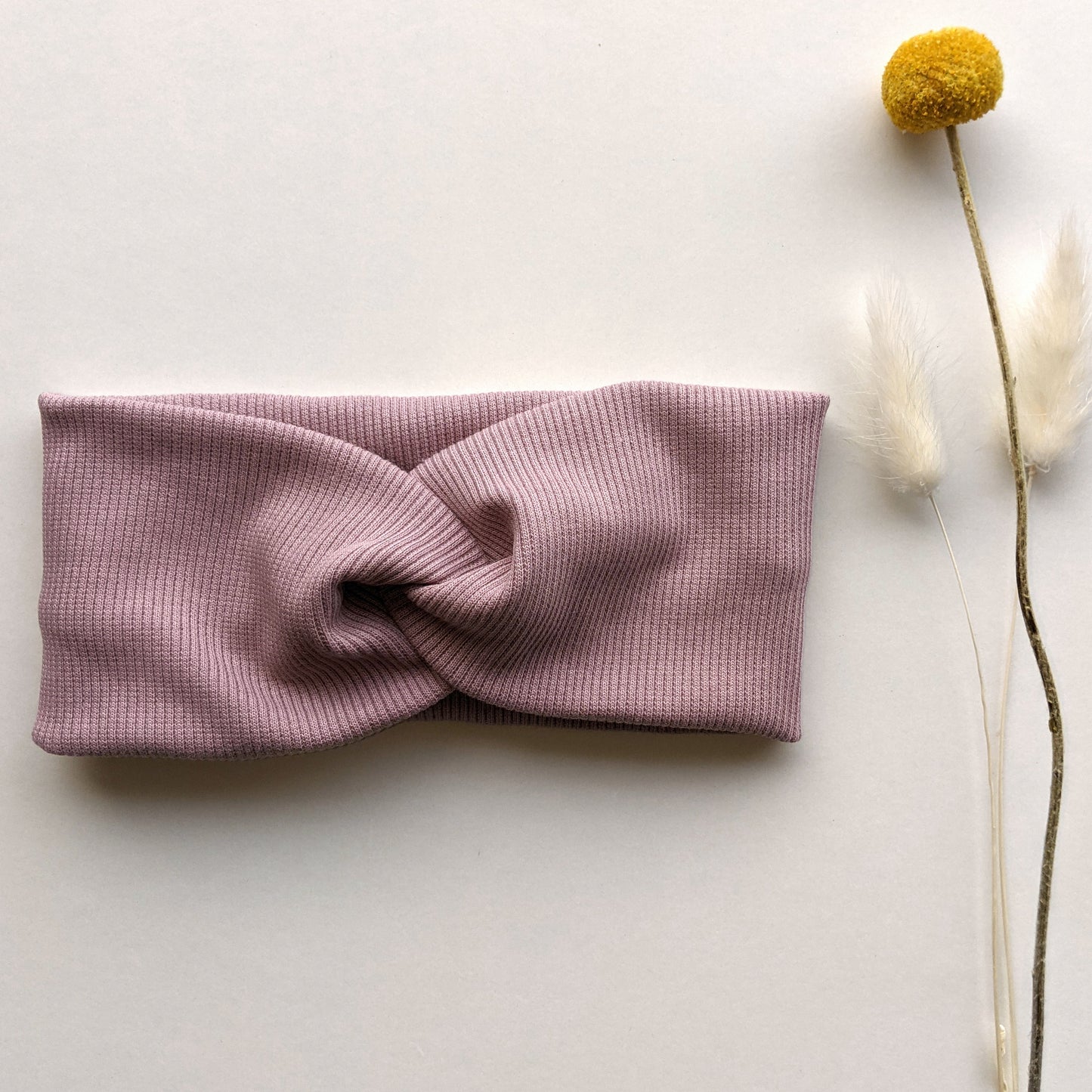 Stirnband Rib rosa