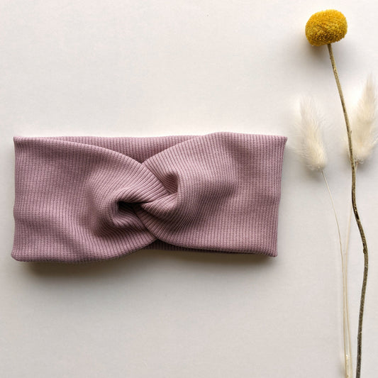 Stirnband Rib rosa