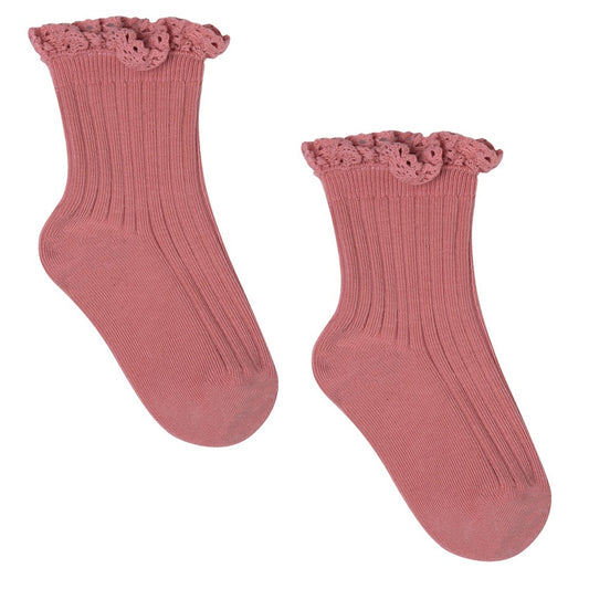 Socken mit Rüsche