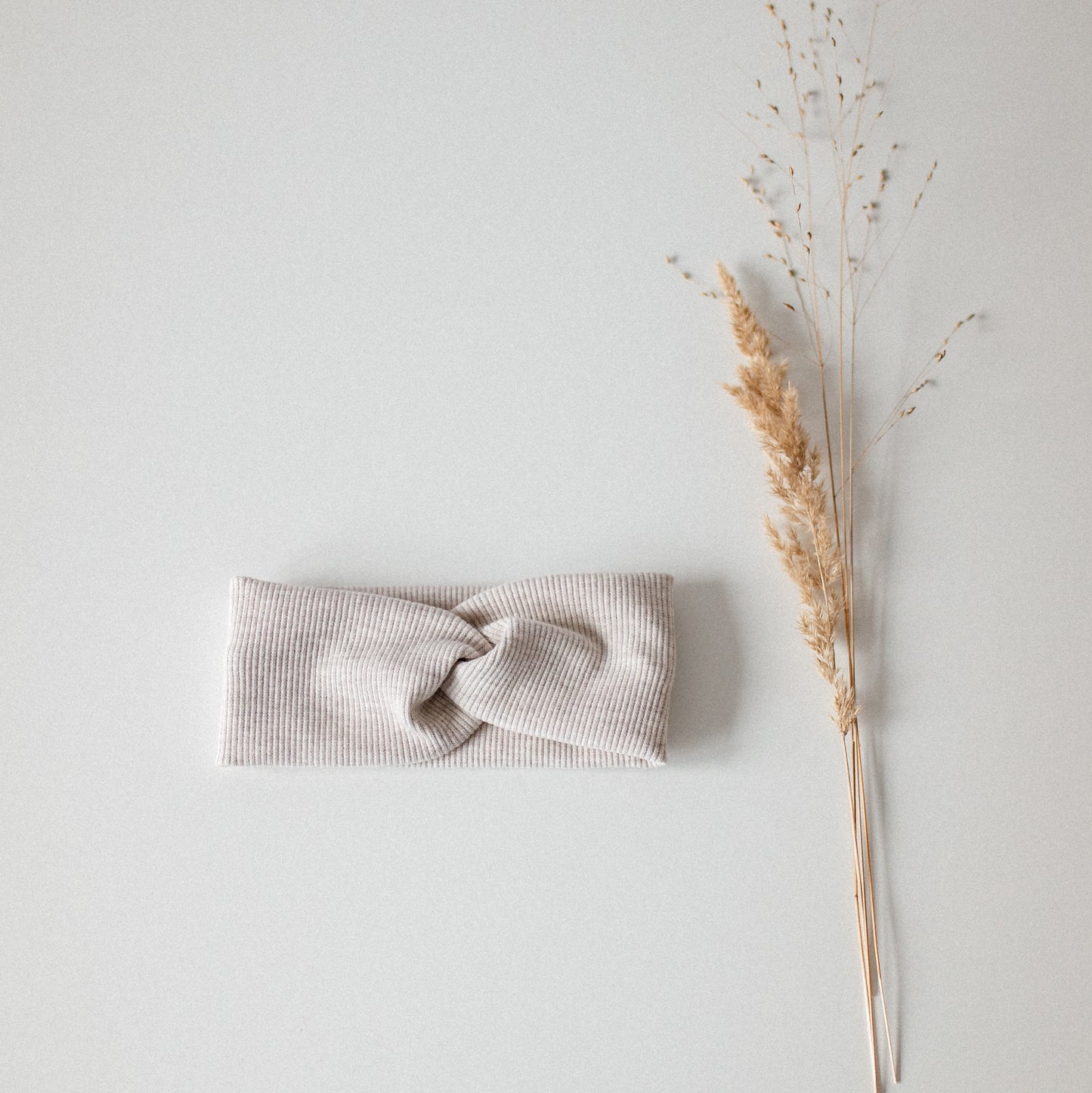 Stirnband Rib beige